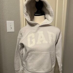 Kids GAP Off-White Fleece-Lined Hoodie